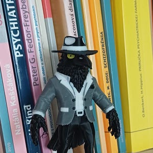 3D Printed Gothic Raven &quot;Crowson&quot; | Dark Desk Decor | Spiritual Totem Bird | Handmade Collectible Figurine