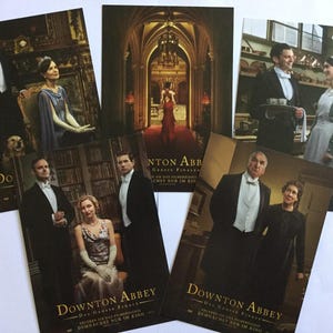 Lot de cartes postales Downton Abbey - Finale du film 3 - Lot de 5 cartes postales Downton Abbey NEUF
