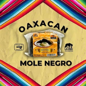 1,1 funta Mole Negro, Mole z Oaxaki, Autentyczna kuchnia meksykańska, Tradycyjna pasta Mole, Wyprodukowano w Oaxaca, Wyprodukowano w Meksyku
