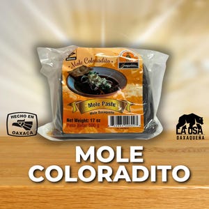 1.1 lbs Mole Colaradito, Oaxacan Mole, Authentic Mexican Gastronomy, Traditional Mole Paste, Made in Oaxaca, Made In Mexico