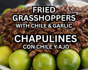 Chapulines z Oaxaki | Koniki polne z chilijskim czosnkiem | Autentyczna meksykańska przekąska