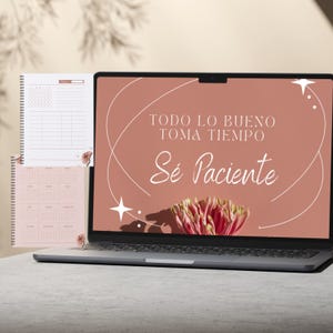 Planner 2025 delicado moderno rosa floral imprimible, hoja de metas financieras, análisis de la competencia/A4/CARTA/Descarga inmediata/PDF