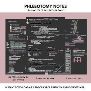 Anotações de Flebotomia