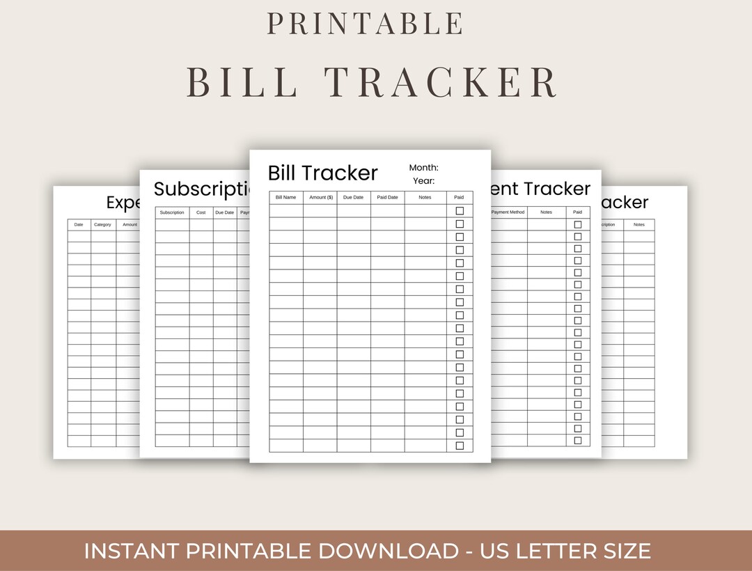 Debt Checklist.pdf Bill Payment Checklist | Debt Tracker | Finance Planner | Instant ...
