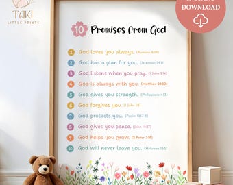 God wall art prints for Kids Scripture Poster Bible Art Print Christian wall art Christian Nursery Wall Decor Nursery Bible verse wall art
