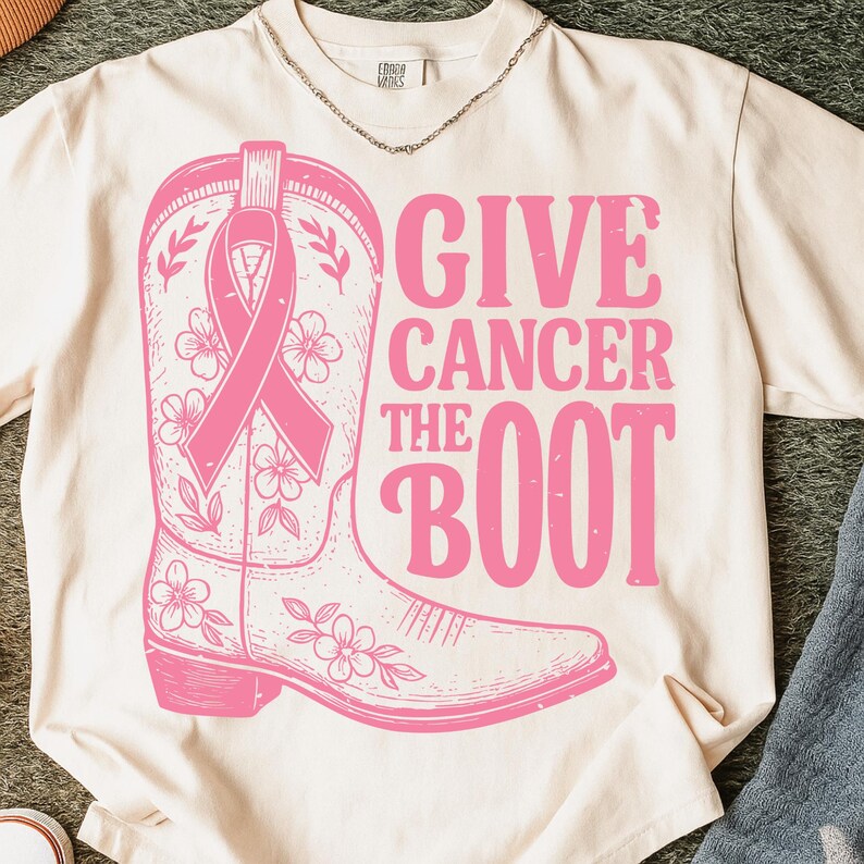 Give Breast Cancer the Boot PNG, Breast Cancer Awareness Png, Cancer ...