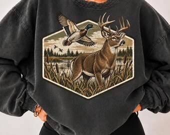 Deer Hunting PNG | Hunting Season Shirt Design | Mallard Duck PNG | Waterfowl Hunter Sublimation | Digital Download