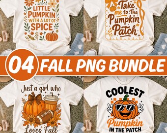 Paquete de otoño PNG Diseño de camiseta de calabazas Temporada acogedora Sublimación Ambiente otoñal PNG Acción de Gracias Descarga digital