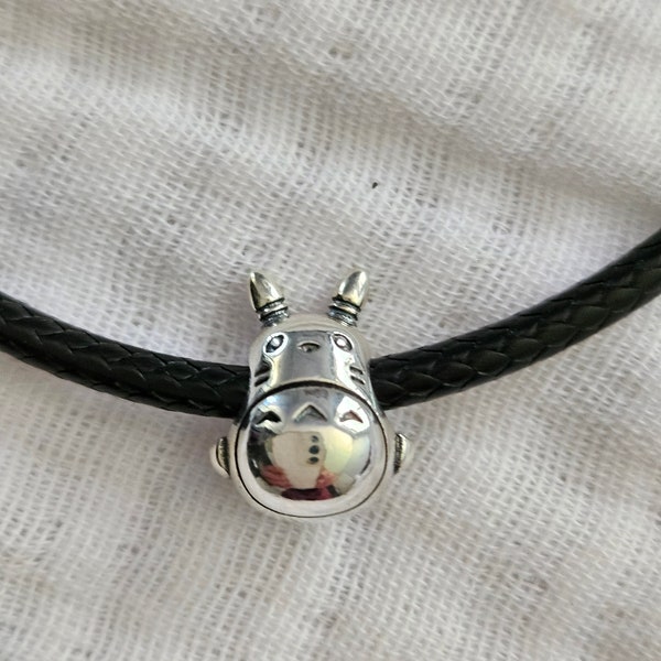 Totoro necklace, sterling silver jewelry, sterling silver totoro,choker, anime jewelry,studio ghibli, my Neighbor Totoro,