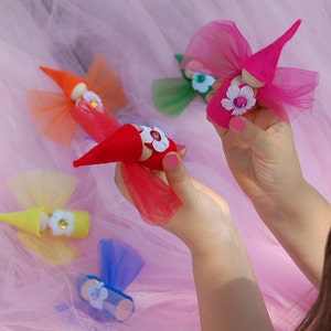 Complete set of 12 Rainbow Flower Fairy Dolls image 4