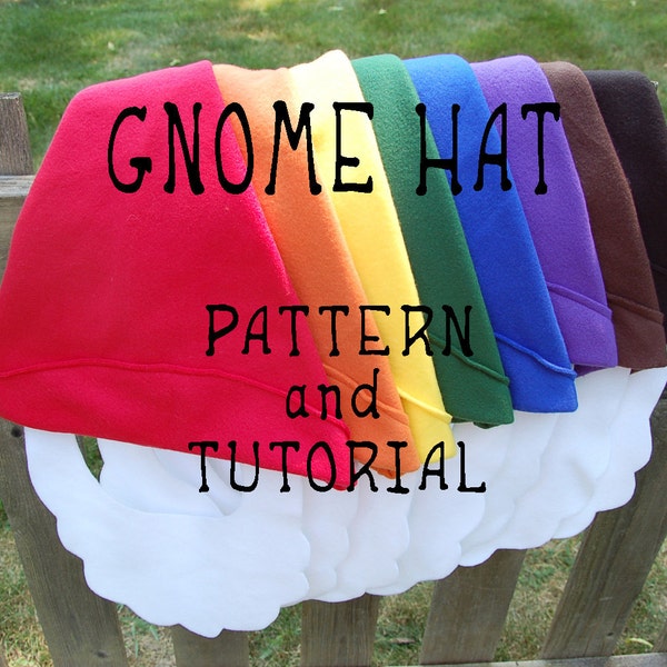 Gnome Hat PATTERN y TUTORIAL
