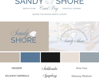 Customizable Canva Brand Kit including logos, brand board, color & font palette and images – a complete Brand and Visual Identity Template!
