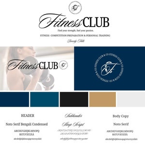 Customizable Canva Brand Kit including logos, brand board, color & font palette and images – a complete Brand and Visual Identity Template!