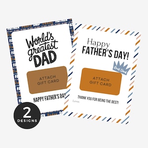 Tarjetero imprimible para el Día del Padre para un papá increíble, regalo para papá de hijos, esposa, hijo o hija, el mejor papá del mundo, feliz Día del Padre.