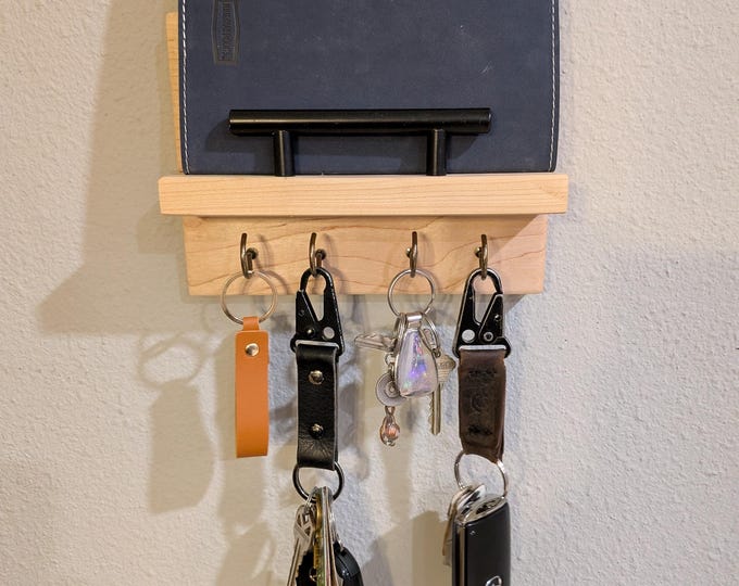 Simple Key Holder Wood Key Holder for Gift Mail Holder Modern Key ...