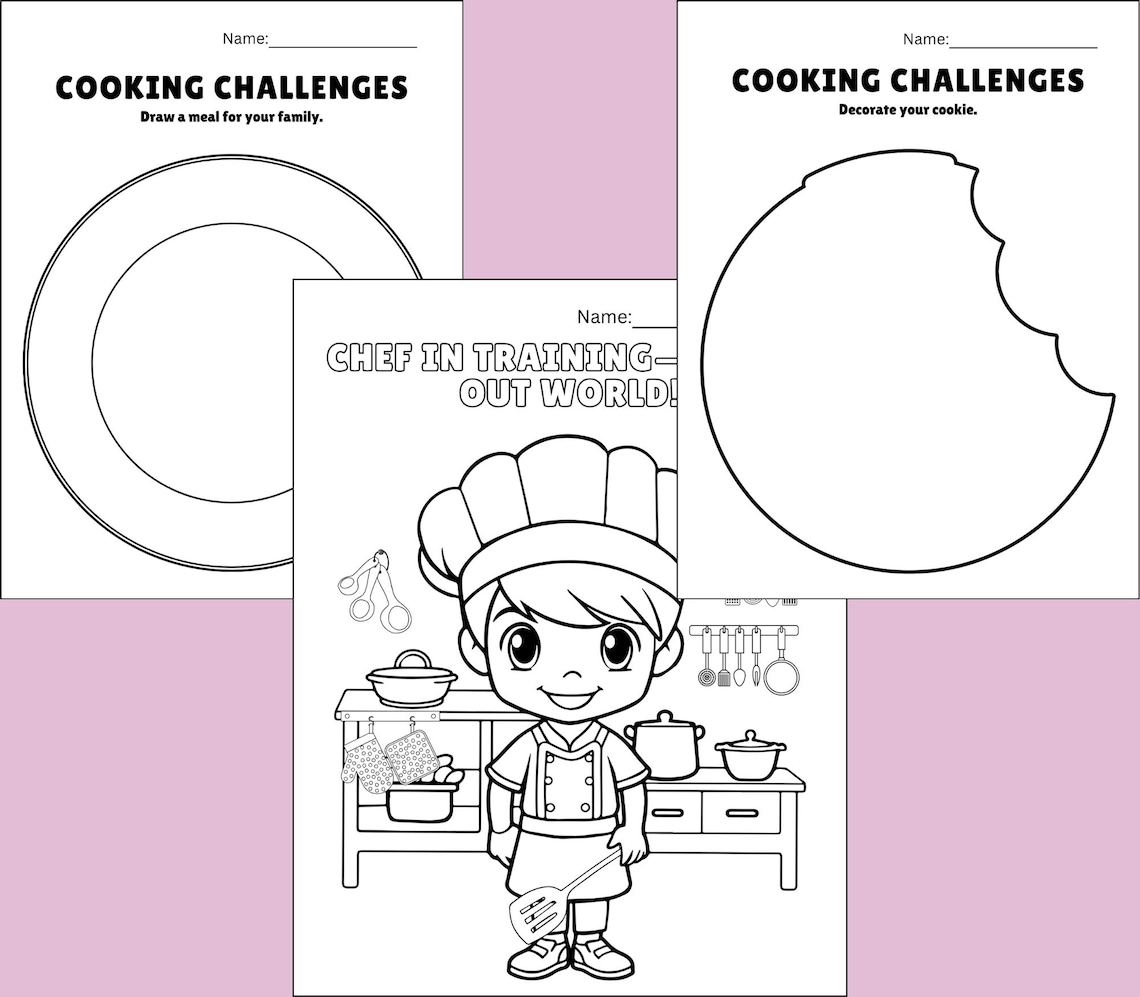 Chef & Healthy Eating Activities | Printable Nutrition Worksheets ...