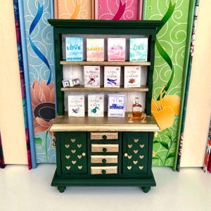 Ana Huang Billionaire Inspired Bookshelf Dresser with Mini Books