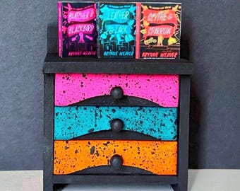Butcher and Blackbird Inspired Dresser with Mini Books