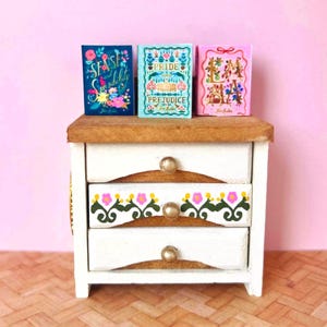 Pride & Prejudice Jane Austen Inspired  Dresser with Mini Books