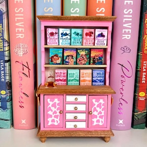 Cowboy Romance Inspired Bookshelf with Mini Books