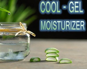Cool Gel Moisturizer for Sensitive Skin Cucumber Aloe for Sunburn Cooling Cream Calming Reduce Puffiness Under Eye Light Weight Hydrator