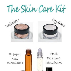 How to Stop Acne Fast: Vegan Skincare Products for Oily Skin & Acne Prone Skin Kit with Gel Moisturizer, Exfoliator, Natural Acne Treatments