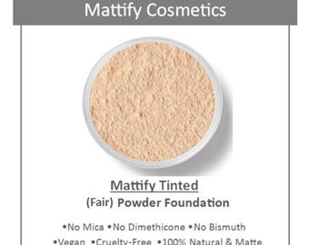 Make-up für fettige Haut Oil-Kontrolle Mattierende Puder-Gründung (Sehr helle helle Hauttöne) Bare Natürliche Mineral Vegan für zu Akne neigende Typen