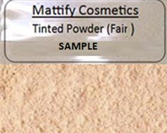 Makeup for Oily Skin - Tinted Powder Foundation by Mattify Cosmetics, Fair SAMPLE (for Very Fair Skin) Cruelty-Free Vegan Skincare Products