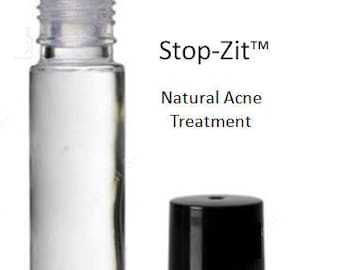 Natural Acne Treatment Mattify Cosmetic&#39;s Products for Oily Skin &quot;Stop-Zit&quot; with Oil of Thieves Essential Oil - Vegan Skincare for Breakouts