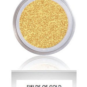 Sparkly Gold Eye Shadow by Mattify Cosmetics Long Lasting Makeup Shimmery Honey Color Holiday NYE Eyeshadow Vegan Cruelty-Free Natural