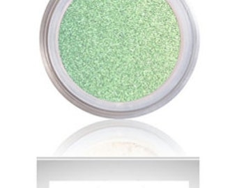 Holographic Eye Shadow Iridescent Sparkly Mint Green Eye Makeup Long Lasting Eyeshadow by Mattify Cosmetics - Festival Eye Makeup for Summer