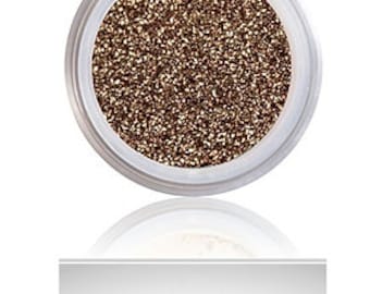 Sparkly Brown Eyeshadow Naked Smoky Eye Makeup Long Lasting Mattify Cosmetics  Natural, Vegan Eye Shadow with Gold Glitter Cruelty-Free
