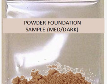 Makeup for Oily Skin - Tinted Powder Foundation by Mattify Cosmetics, Medium/Dark SAMPLE Cruelty-Free Vegan Skincare Products