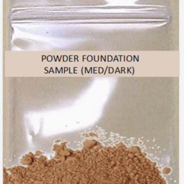 Makeup for Oily Skin - Tinted Powder Foundation by Mattify Cosmetics, Medium/Dark SAMPLE Cruelty-Free Vegan Skincare Products