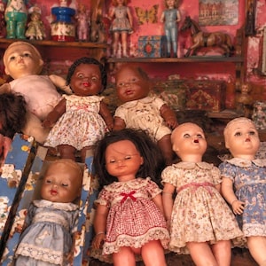 Adopt a Haunted Doll! • Unique Vintage Porcelain Doll • Gothic Halloween Decoration • Antique Creepy Doll for Collectors, Randomly Selected