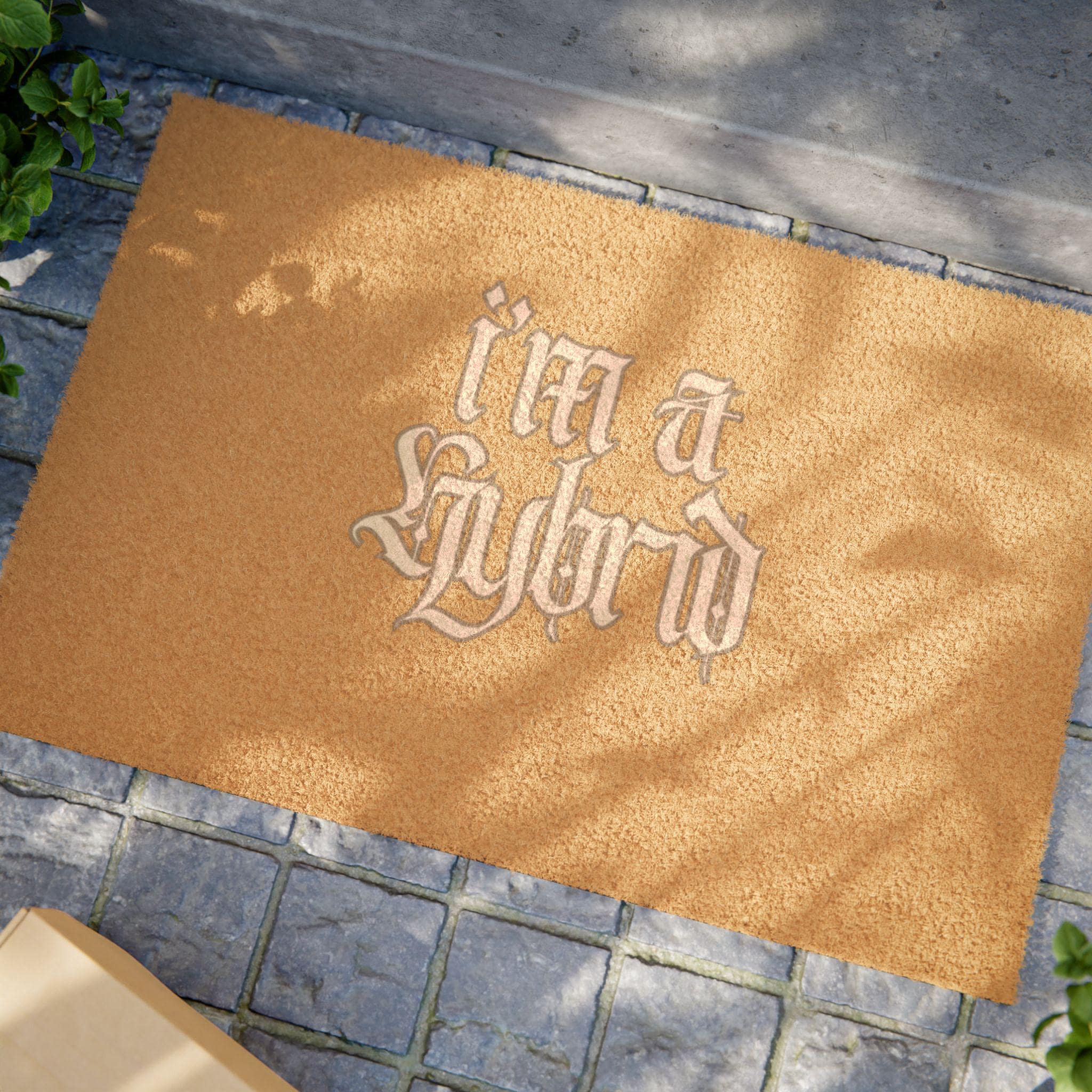Hybrid Coir Welcome Doormat: Funny Entrance Rug