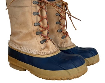 Vintage L.L. Bean Insulated Maine Hunting Shoes Size 9 Duck Boots  