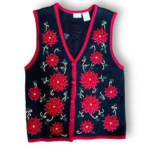 Womens ugly sweater vest hotsell