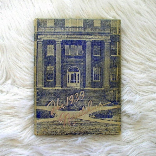 The Nautilus 1939 Eastern Nazarene College Yearbook / Vintage Paper Ephemera Book