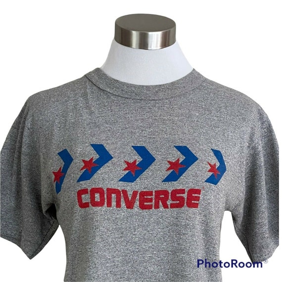 Vintage Converse 1980's Single Stitch Tee / Gray … - image 3