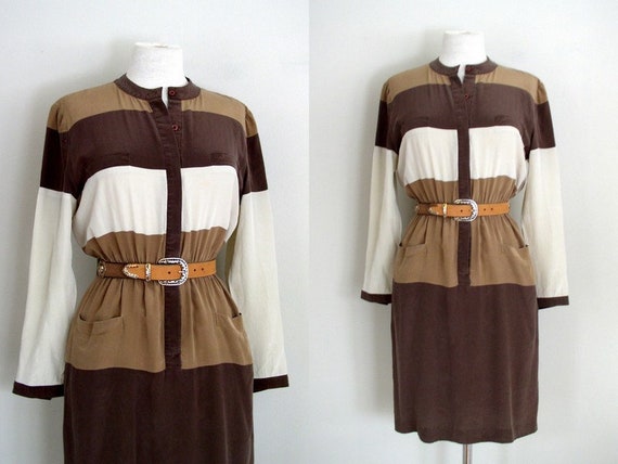 Vintage 1980's Silk Dress / Umi Collection for An… - image 1