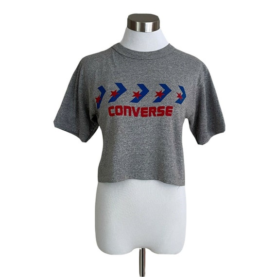 Vintage Converse 1980's Single Stitch Tee / Gray … - image 1