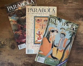 Parabola Magazine / The Magazine of Myth and Tradition / Vintage 1995 Vol 1, 3 & 4 / Sprache und Bedeutung, Eros, Erde, Luft, Feuer und Wasser