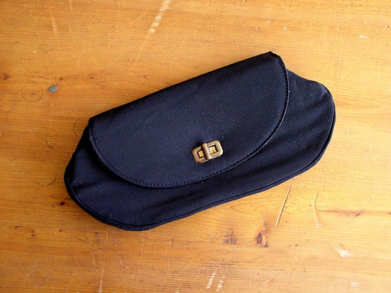 Vintage 1950's Black Clutch / 50's Stylemark Fail… - image 2