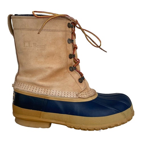 Vintage LL Bean Duck Boots / Made in the shops USA / Waterproof Winter Bean Boots / Men's Size 8 / Women's Size 9.5