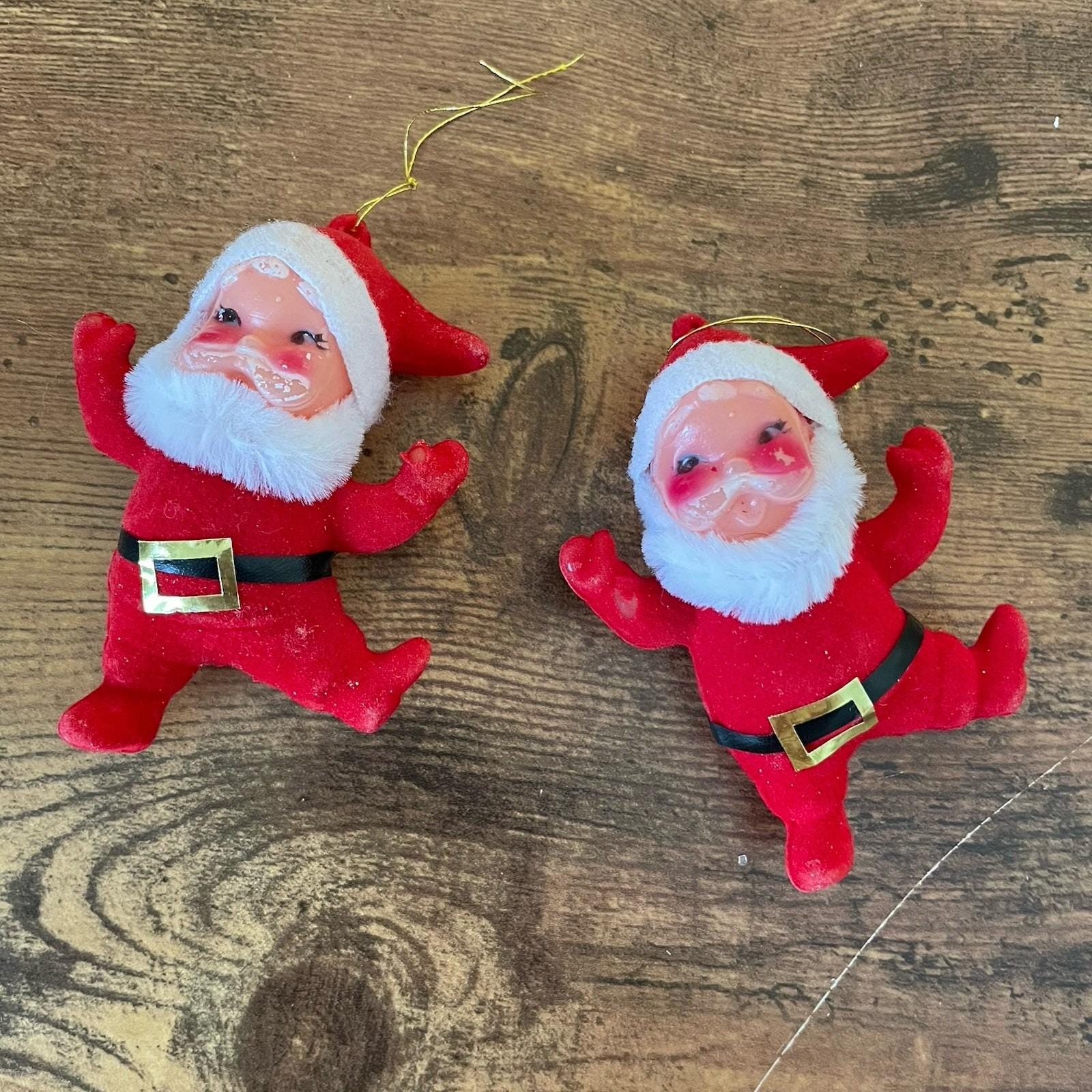 Dancing Santa Flocked - Etsy
