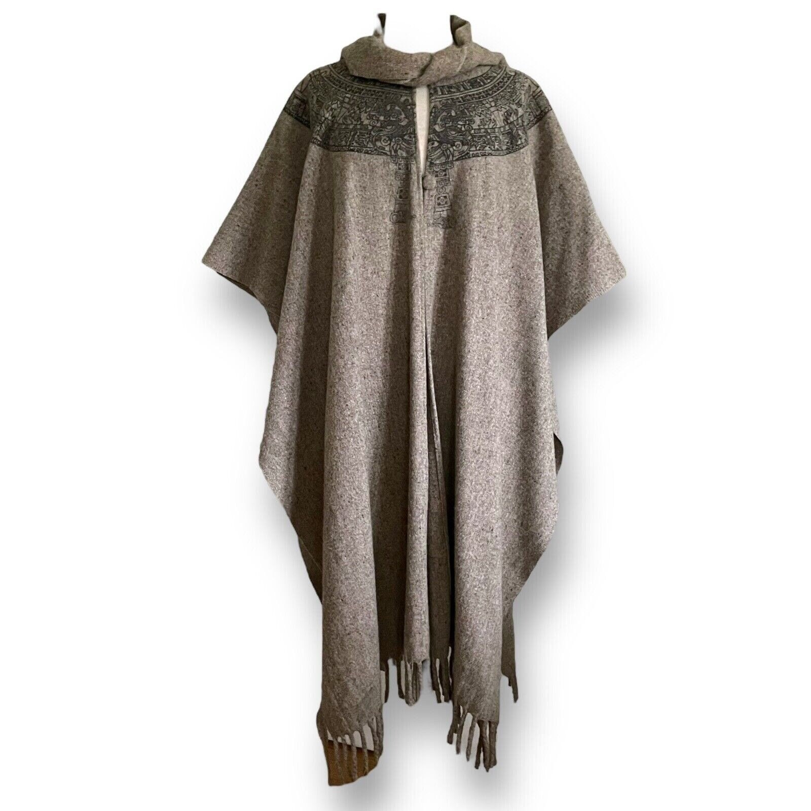 80s～ wool poncho coat 80s Wool Cape - Etsy