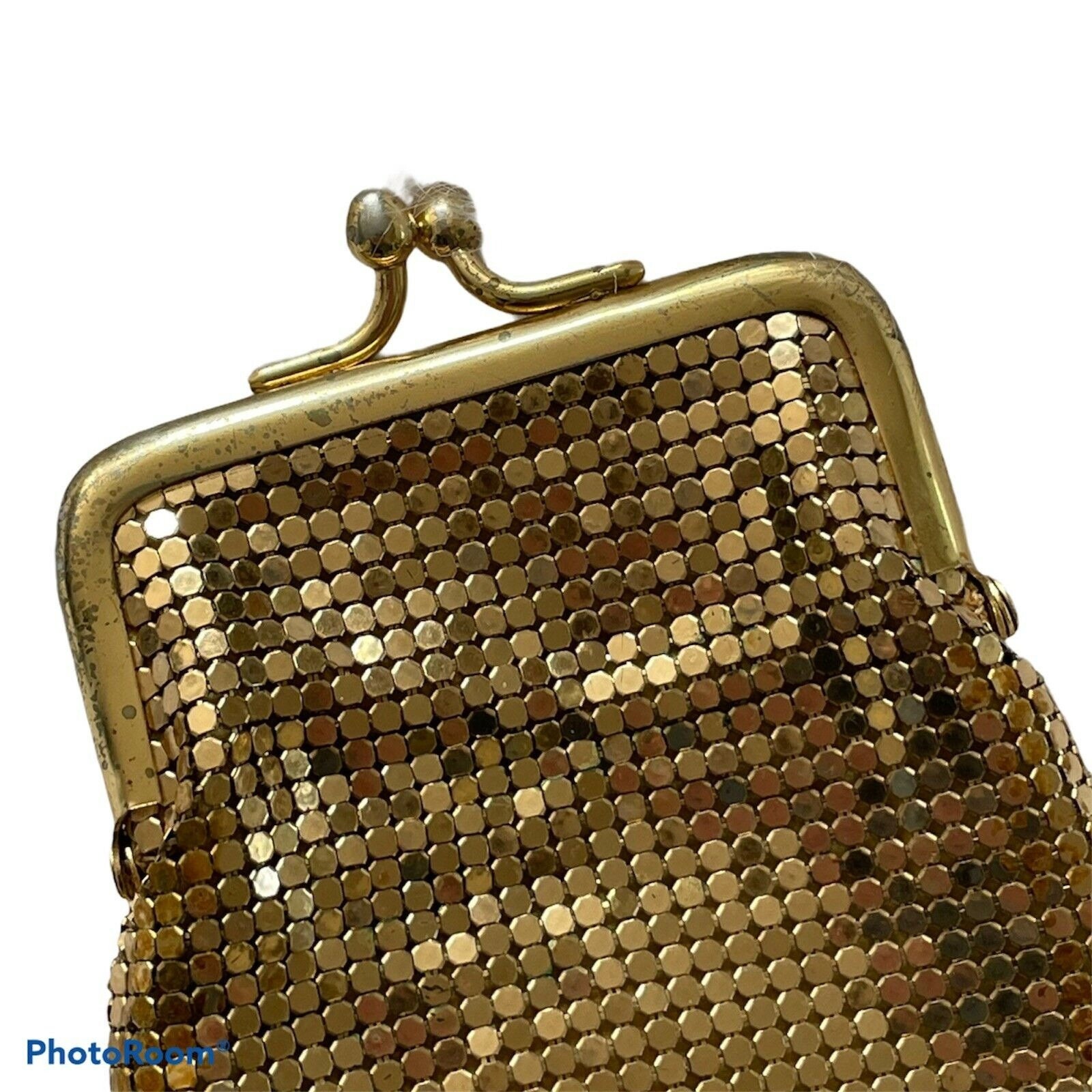 Whiting & Davis Vintage Cigarette Case / Gold Metal Mesh 70s Etsy