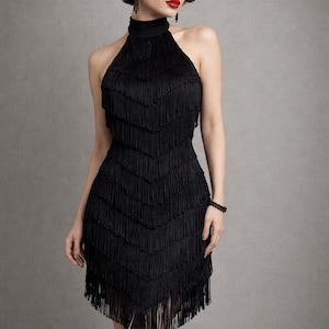 black velvet evening dress KENDALL Halter Neck Velvet Sequin Gown