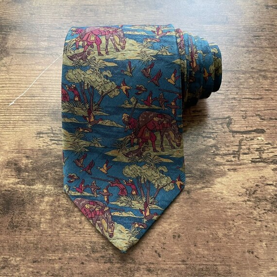 Salvatore Ferragamo Italy Designer Tie / Vintage … - image 2